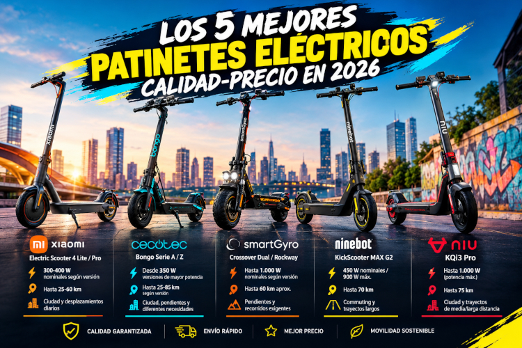 mejores patinetes electricos calidad precio