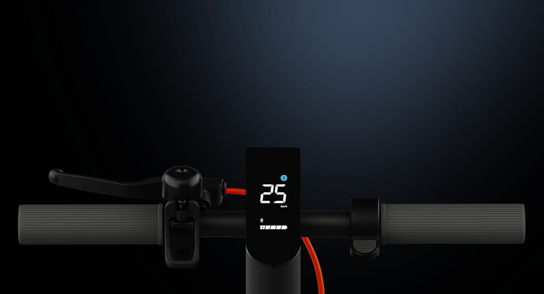 Display del Xiaomi Scooter 4 Lite 2nd Gen mostrando velocidad y modo de conducción