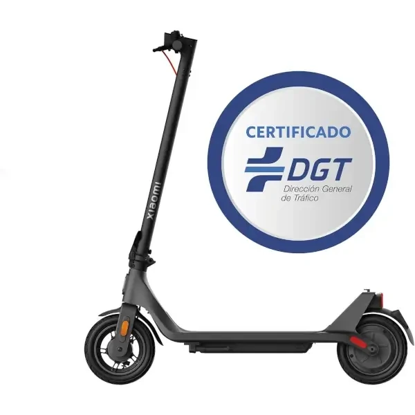 Placa de certificado VMP DGT en el chasis del Xiaomi Scooter 4 Lite 2nd Gen