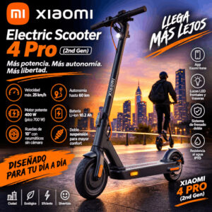 Patinete electrico Xiaomi Scooter 4 Pro en color negro