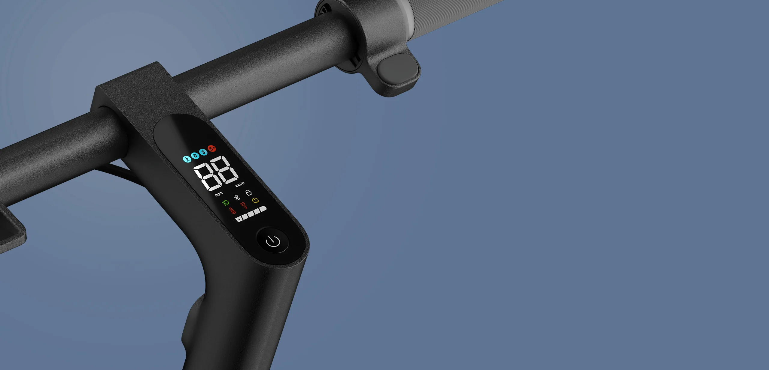 Display del Xiaomi Scooter 4 Ultra mostrando el modo de conducción y la velocidad
