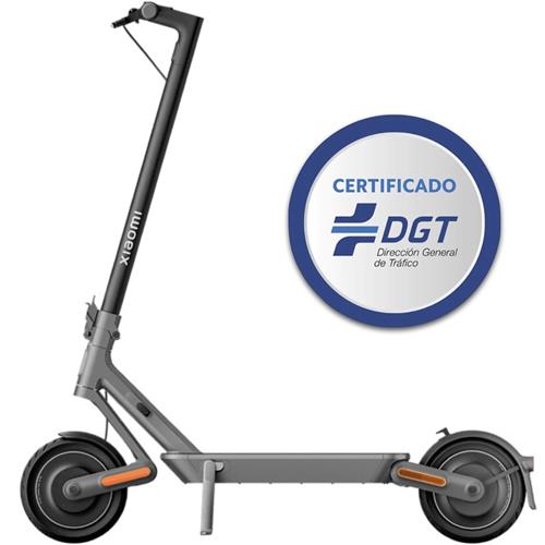 Placa identificativa de certificado VMP DGT en el chasis del Xiaomi Scooter 4 Ultra